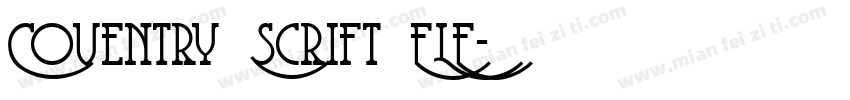 Coventry Scrift FLF字体转换